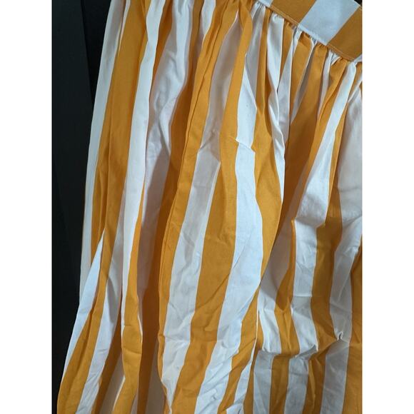 Walt Disney Dapper Dan Inspired Women’s Skirt Size Small. Orange & White Stripes - Picture 3 of 8